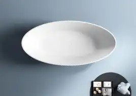 Акриловая ванна Abber 180х85 AB9327, отдельностоящая, Белая глянцевая