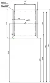 Зеркало-шкаф Aquanet Оптима 70 с LED подсветкой 311861