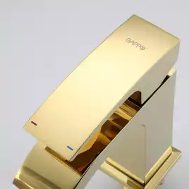 Смеситель для раковины Gappo G1007-3, Золото глянцевое