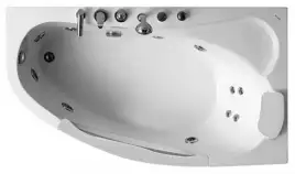Акриловая ванна Gemy G9046 II B R 171х99 с гидромассажем, правая