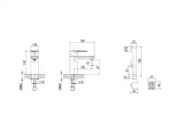 Смеситель для раковины Aquatek Ника AQ1812CR, Хром