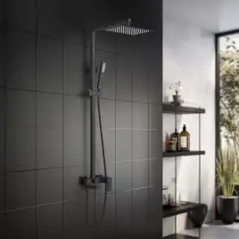 Душевая система Aquatek ЛИБРА AQ2640MB, Черный матовый