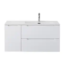 Тумба под раковину BelBagno ETNA-1000-2C-1A-SO-BL-R подвесная Bianco Lucido