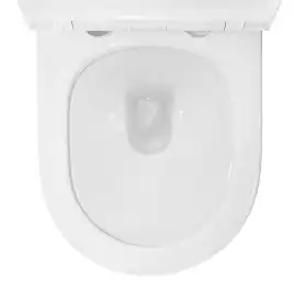 Унитаз подвесной Azario UNO AZ-2380 подвесной, безободковый, с сиденьем микролифт, Белый глянцевый