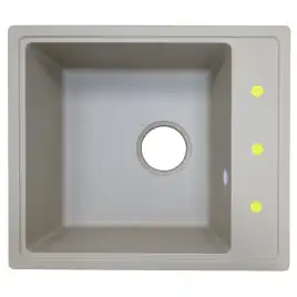 Кухонная мойка AZARIO Milas 480х420х197 кварцевая, прямоугольная, цвет Песочный: CS00097666