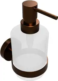 Настенный дозатор для жидкого мыла вариант MINI 200 мл 7,5 см BEMETA AMBER Медное золото матовое 155109102