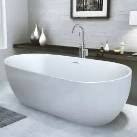 Акриловая ванна BELBAGNO 190х80 BB417-1900-800, отдельностоящая, Белая матовая