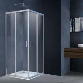 Душевой уголок Vincea Alpha 90х90 VSS-3AL900CL, профиль хром, стекло Прозрачное