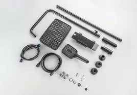 Душевая система Aquatek ПОЛАРИС AQ3040BGM, Оружейная сталь