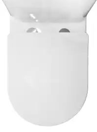 Унитаз напольный Azario Berton AZ-6093 безободковый, смыв Торнадо, с бачком и сидением микролифт, Белый глянцевый