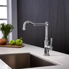 Смеситель для кухни Aquatek Классик AQ1580CR поворотный излив, Хром