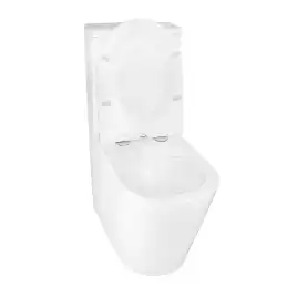 Унитаз напольный Azario Maro AZ-2125 безободковый, с бачком и сидением микролифт, Белый глянцевый