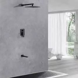 Смеситель для душа Allen Brau Infinity 5.21014-31 встраиваемый, с внутренней частью, Черный матовый