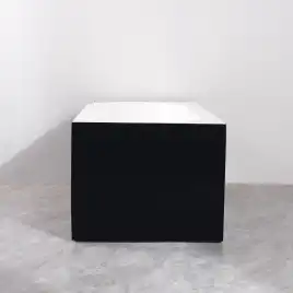 Акриловая ванна Azario LAGO BLANCO BLACK 170х75 AZ-6724-1CRB 17075, асимметричная, правая