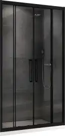 Душевая дверь Abber Schwarzer Diamant 170 см, AG33170BH, профиль Черный, стекло Прозрачное