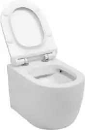 Унитаз подвесной Aquanet Rimless Cetus-W BL-102N-WHT с сиденьем микролифт, белый