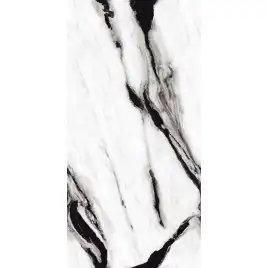 Керамогранит AVS Black Panda 60x120 полированный, белый