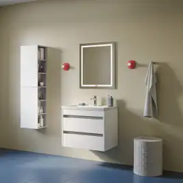 Тумба с раковиной IDDIS Zodiac X 70, подвесная, Белая, ZDX70W0i95K