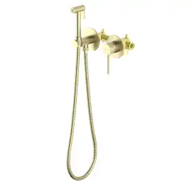 Смеситель с гигиеническим душем Aquatek Европа AQ1319BG, Золото матовое