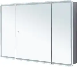 Зеркальный шкаф Aquanet Оптима 120 с LED подсветкой, 341429