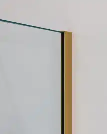 Душевой уголок CEZARES SLIDER-AH-2-80/90-100/110-C-BORO стекло Прозрачное, профиль Брашированное золото