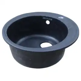 Кухонная мойка AZARIO Solo 505x505x190 искусственный мрамор, цвет черный: CS00105237