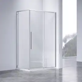 Душевой уголок Vincea Slim-N 140х90 VSR-4SN9014CL, дверь раздвижная, профиль хром, стекло прозрачное