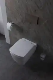 Подвесной безободковый унитаз Allen Brau Liberty 4.33004.20 без сиденья, белый глянец