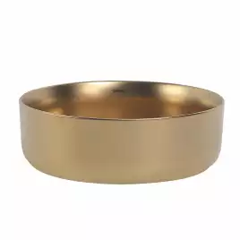 Раковина накладная ABBER BEQUEM 36х36х12 AC2108MMG, круглая, золото матовое