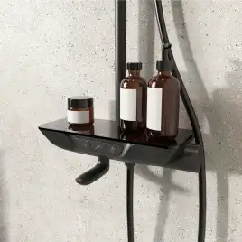 Душевая система IDDIS SpaHome SPABLBTi06 для ванны с изливом цвет, Матовый черный