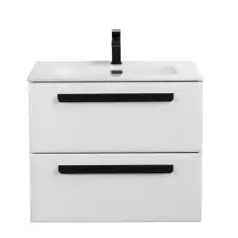 Тумба под раковину Cezares ECO-CER-N 70 см, ECO-CER-N-700-2C-SO-BL (без ручек), Bianco Lucido