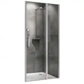 Душевая дверь Abber Sonnenstrand 100 см, AG04100S, профиль Хром, стекло Прозрачное