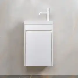 Тумба с раковиной AVS Миниатюра 40 R белая, K821-08-400R-WG-04-410WG