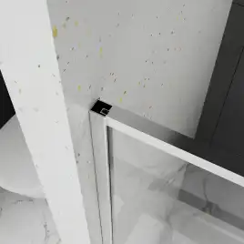 Душевая дверь Azario 120 AZ-Y43-120-MGR-CL, профиль графит матовый, стекло Прозрачное