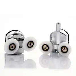 Душевой уголок ABBER Schwarzer Diamant 150х50 см, AG30150MH-S50M-S50M, профиль хром, стекло матовое