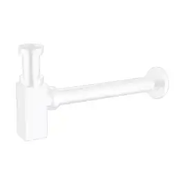 Сифон для раковины AZARIO AZ-109-WHI G 1 1/4, без выпуска, квадрат, латунь, белый