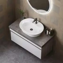 Раковина KERAMA MARAZZI CANALETTO накладная, 60 см, белая глянцевая, CN.wb.60