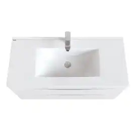 Тумба с раковиной IDDIS Cloud 100, подвесная, Белая, CLO10W1i95K