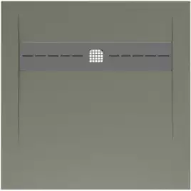 Душевой поддон Allen Brau Infinity 90x90 8.21001-CGM из искусственного камня олива