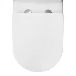 Унитаз напольный Azario ANTEO ROUND AZ-1219A безободковый, с бачком и сидением микролифт, Белый глянцевый