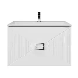 Тумба под раковину Grossman Луксор 60 подвесная, белая матовая (106054)