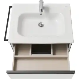 Тумбы под раковину Roca Domi 60 A857458806 подвесная, цвет, Белый глянец