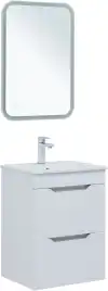 Тумба под раковину Aquanet Практика 50 белый глянец, 347914
