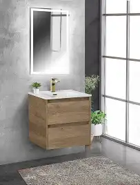 Тумба под раковину BelBagno KRAFT-500-2C-SO-RNN подвесная Rovere Nebrasca Nature