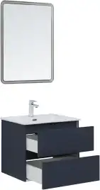 Тумба под раковину Aquanet Вега 2.0 60 маренго, подвесная, 337947