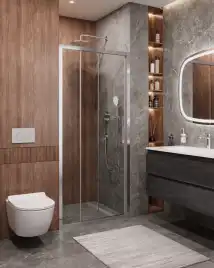 Душевая дверь CEZARES MOLVENO-BF-3-100-C-Cr-IV стекло Прозрачное, профиль Хром