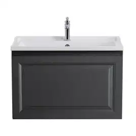 Тумба под раковину Cezares GIUBILEO 80 см, GIUBILEO-N-80-1C-SO-TIT-P подвесная, Титан