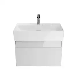 Тумба под раковину Kerama Marazzi LOGICA 70 см, LOG.70.2\WHT подвесная, Белая глянцевая