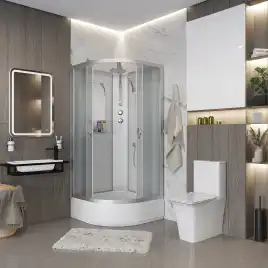 Душевая кабина Niagara Classic 100х100х210 NG-3302-14BKT средний поддон, без гидромассажа, 33021424BKT