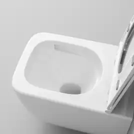 Подвесной унитаз Grossman GR-4409SQ безободковый, смыв торнадо, Белый глянцевый